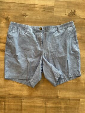 Talbots Light Blue Chambray Chino Shorts